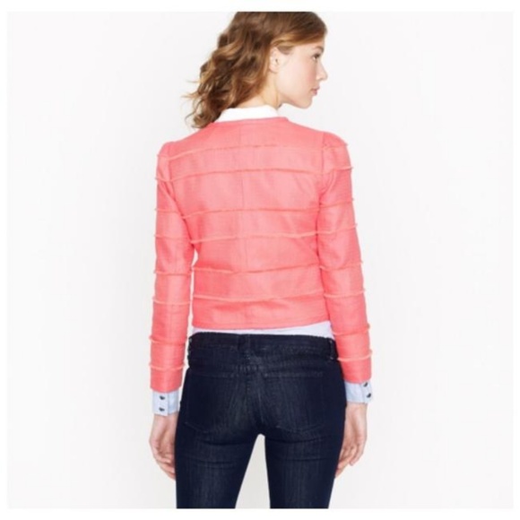J.crew cropped frayed jacket size 6 - Picture 8 of 8